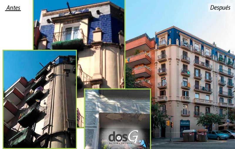 Reforma integral fachada estenza